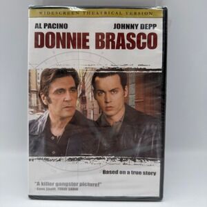 Donnie Brasco DVD Al Pacino Johnny Depp Widescreen Theatrical Version New Sealed